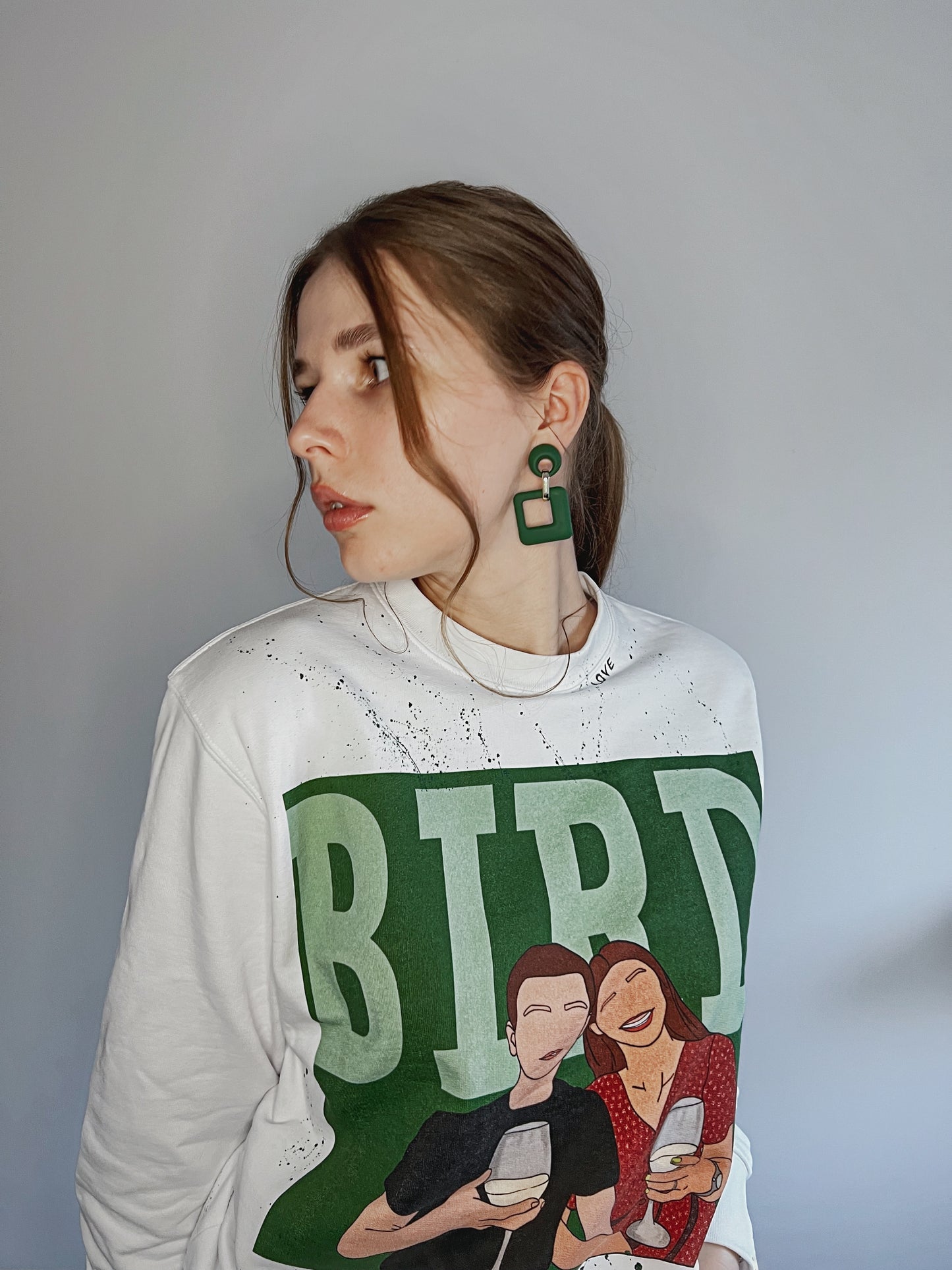 „Bird” Hanorac Personalizat cu Artă Unică Unisex