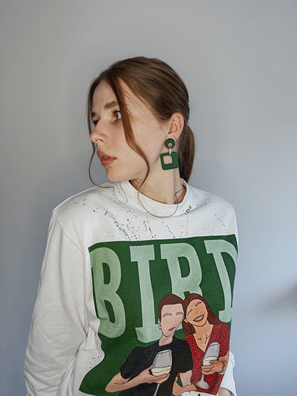„Bird” Hanorac Personalizat cu Artă Unică Unisex