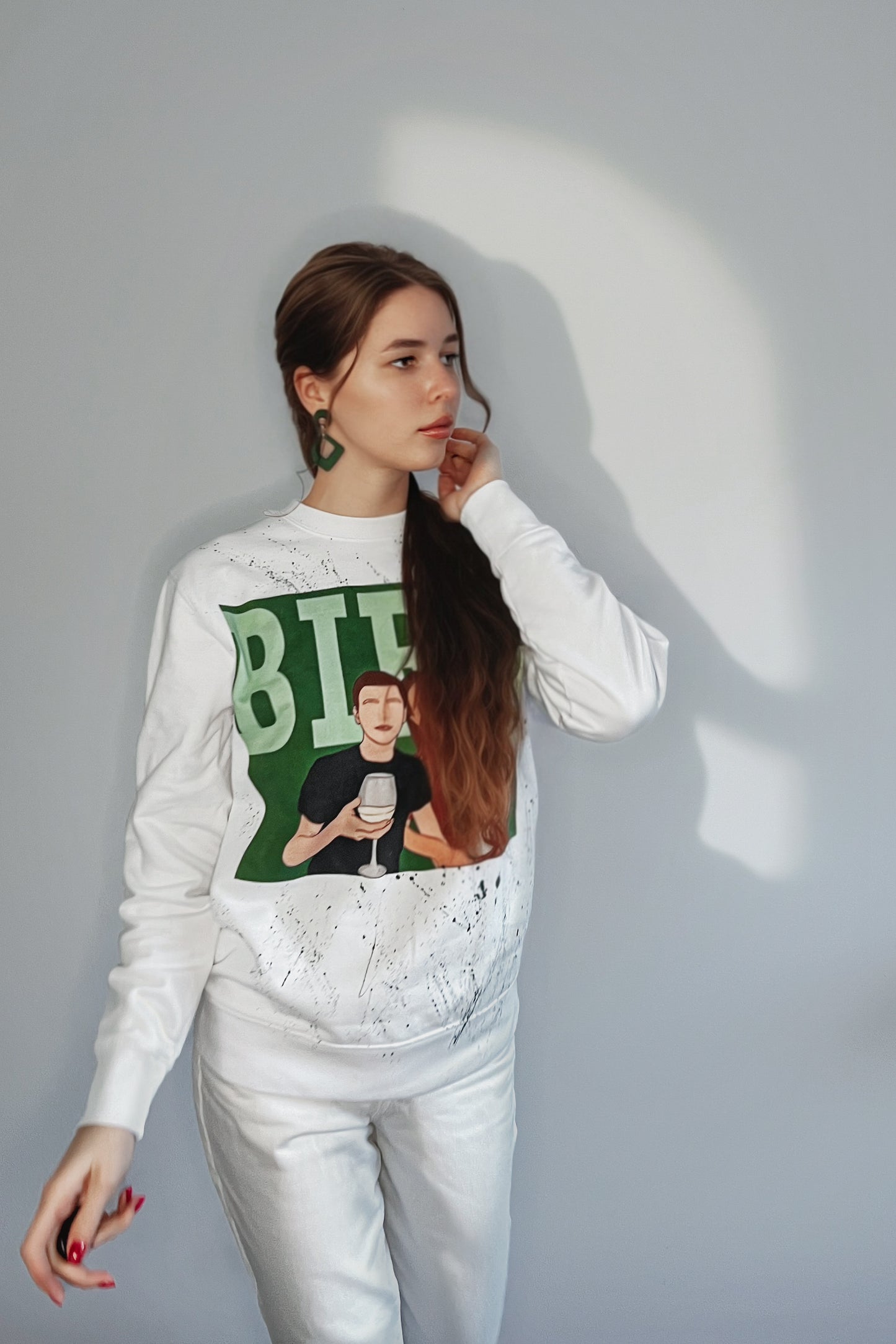 „Bird” Hanorac Personalizat cu Artă Unică Unisex