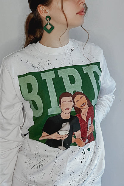 „Bird” Hanorac Personalizat cu Artă Unică Unisex