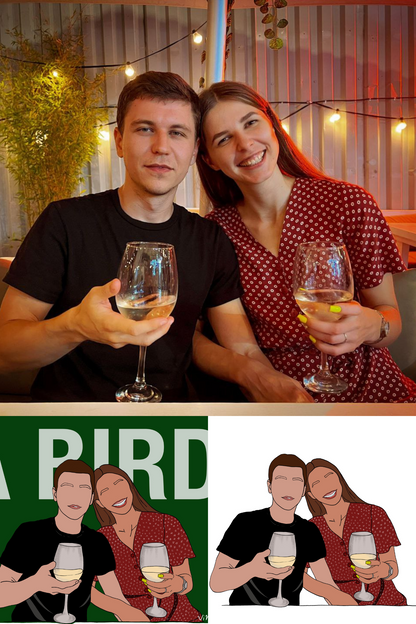 „Bird” Hanorac Personalizat cu Artă Unică Unisex